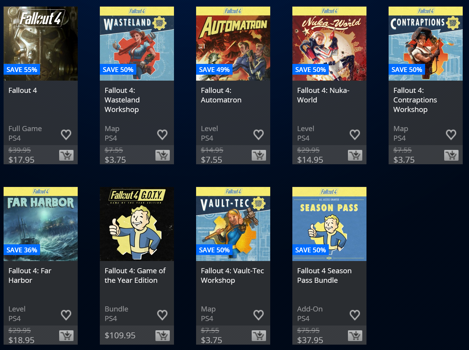 fallout 4 ps4 playstation store